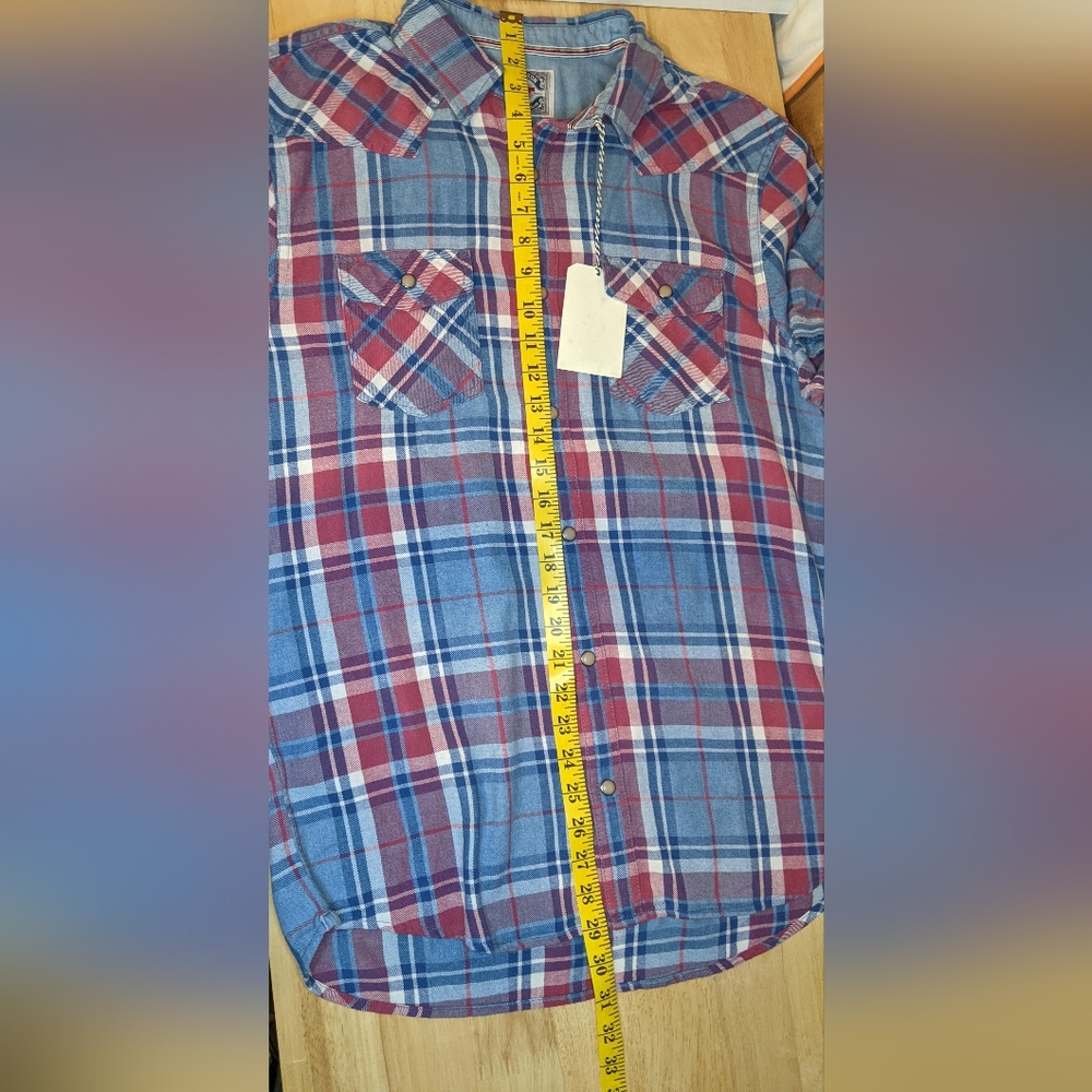 NWT Desert Son Flags & Anthem Dierks Bentley Short Sleeve Button Up Mens Medium - Picture 13 of 13